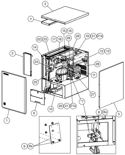 Main Assembly and Refrigeration Circuit