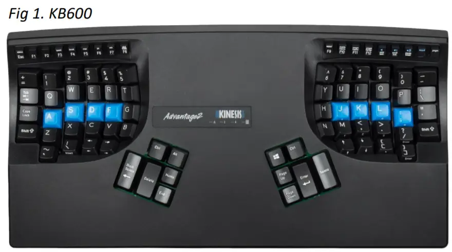 KINESIS KB600 Advantage2 Keyboard with SmartSet-fig 1
