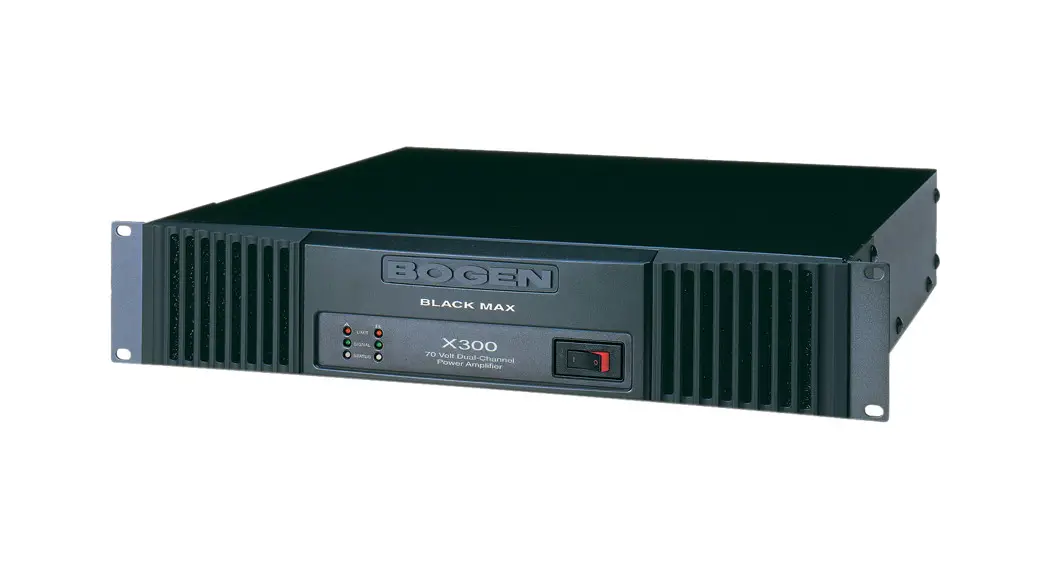 Bogen X300 Black Max Amplifier User Manual