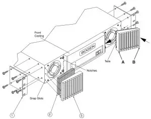 BOGEN X300 Black Max Amplifier-- Mechanical Components