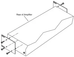 BOGEN X300 Black Max Amplifier-- Rear Rack Mounting