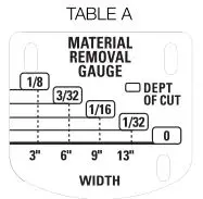 DEWALT DW735 Portable Thickness Planer - Table A