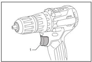 makita DHP487 Cordless Hammer Driver Drill-Switch action