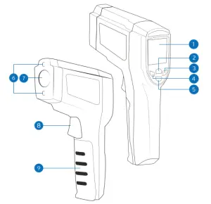 ETEKCITY Lasergrip 1022D Infrared Thermometer - figure 1