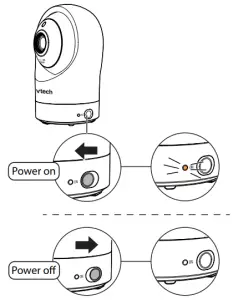 vtech RM5764HD 5-Inch Smart Wi-Fi 1080P Pan and Tilt Monitor - Connect the baby monitor 1