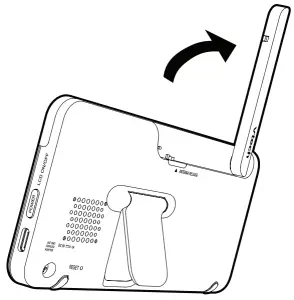 vtech RM5764HD 5-Inch Smart Wi-Fi 1080P Pan and Tilt Monitor - Raise the parent unit antenna for better reception