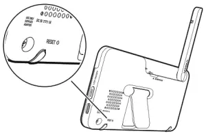 vtech RM5764HD 5-Inch Smart Wi-Fi 1080P Pan and Tilt Monitor - Use a pin and insert