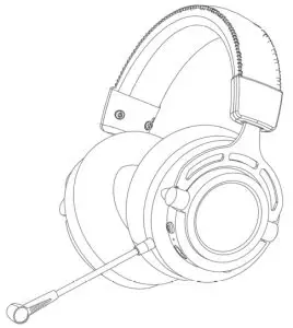 AOC GH401 Wireless Gaming Headset---hadphon