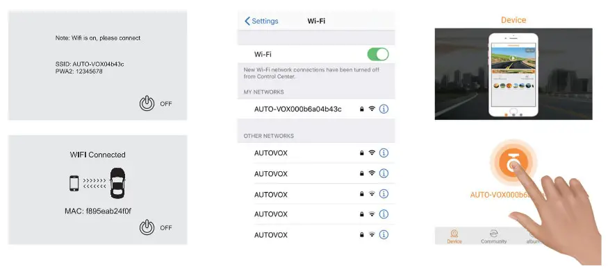 Shenzhen Aiyoula Technology HP68 Dash Cam App- Setting