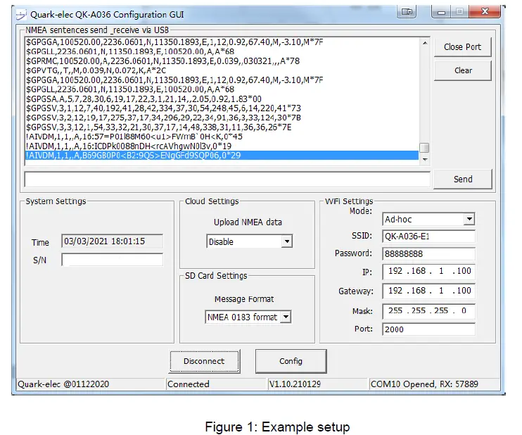 QUARK-ELEC QK-A036 NMEA 2000 WiFi -USB Bi-directional Converter With Integrated Voyage Data Logger fig 1