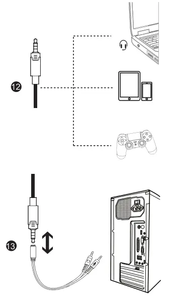 EKSA E900 Pro 7 1 Virtual Surround Sound Gaming Headset - Glance