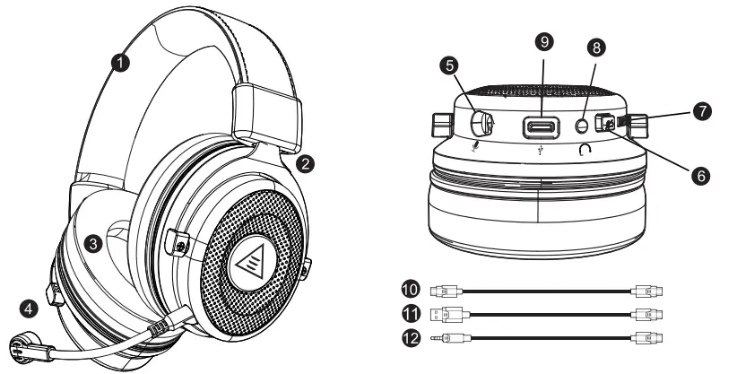 EKSA E900 Pro 7 1 Virtual Surround Sound Gaming Headset