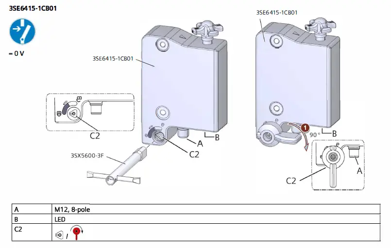 SIEMENS Sirius 3SE5 RFID Safety Switch with Tumbler fig 14