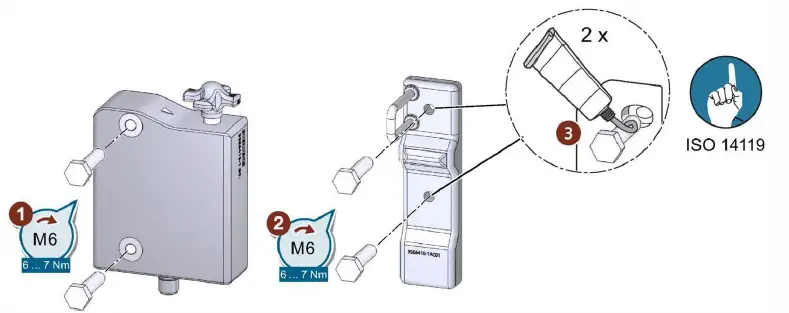 SIEMENS Sirius 3SE5 RFID Safety Switch with Tumbler fig 2