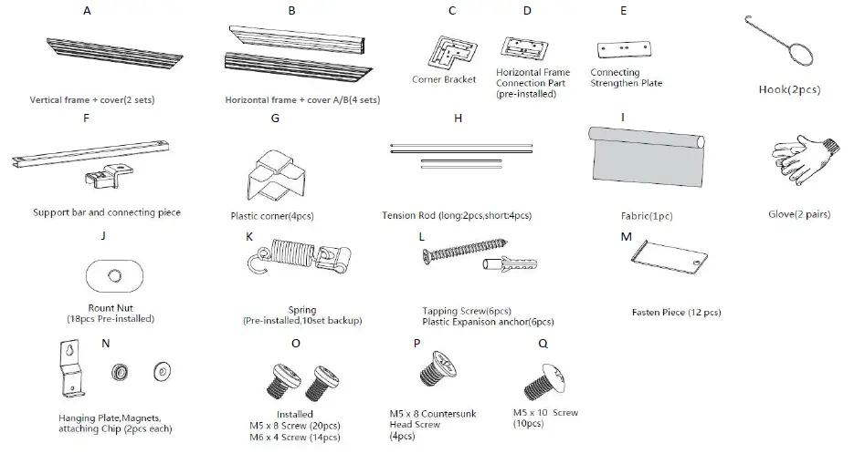 Optoma ALR120 120 Inch Frame ALR Projection Screen fig 3