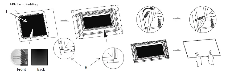 Optoma ALR120 120 Inch Frame ALR Projection Screen fig 5
