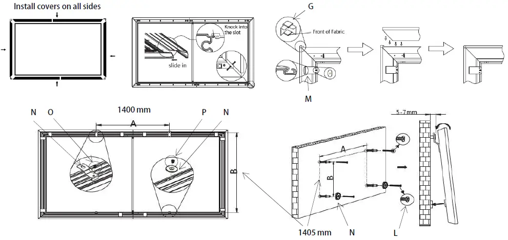 Optoma ALR120 120 Inch Frame ALR Projection Screen fig 4