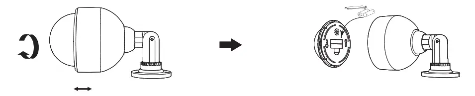 WALI Security Dummy Camera DOW-1 - Step 1