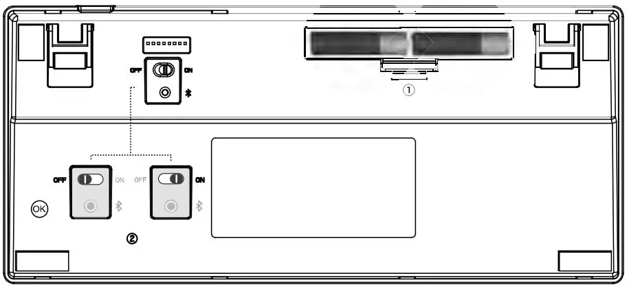 Connecting the keyboard 1