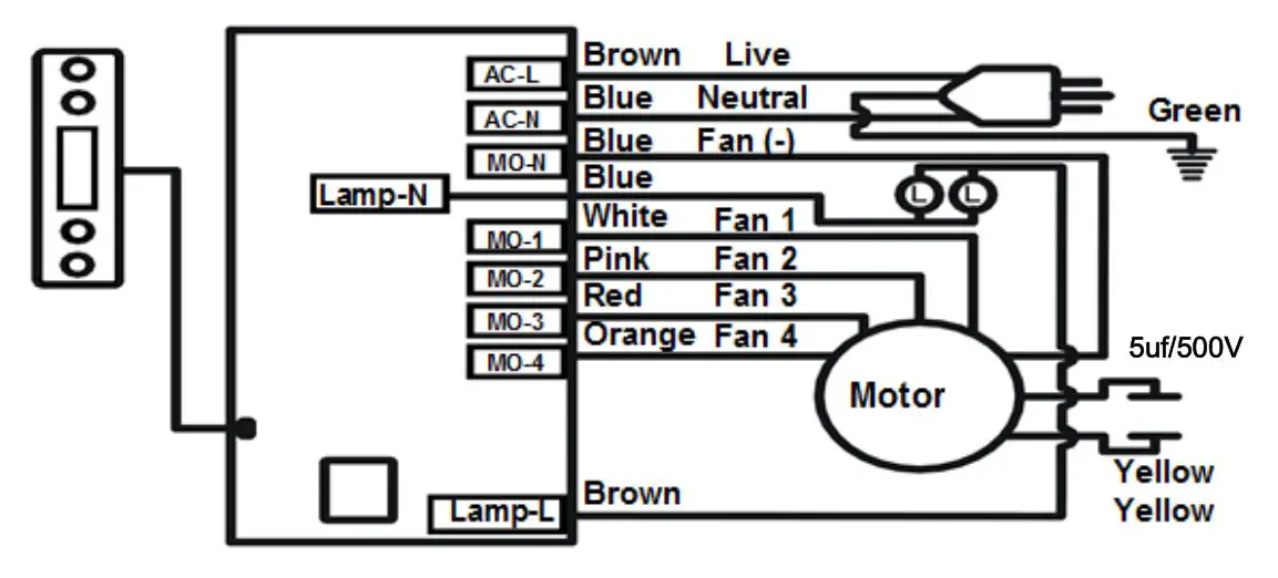 Adexa AP238-PS83-36 Under Mount Hood - CIRCUIT DIAGRAM