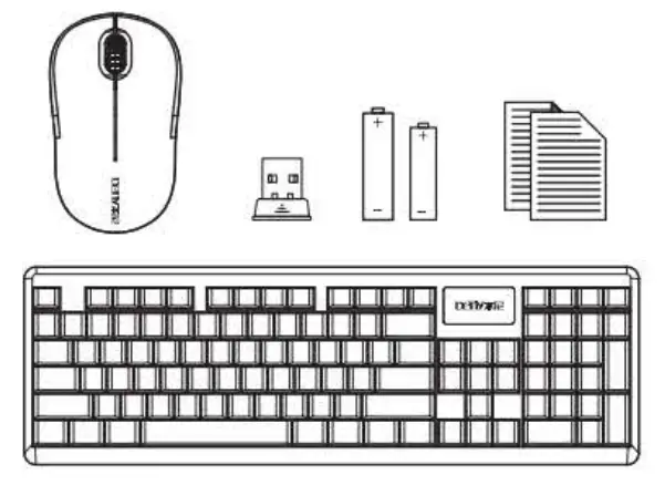 Dongguan Benny Electronic Technology BM9000 Wireless Keyboard and Mouse Combo-fig2
