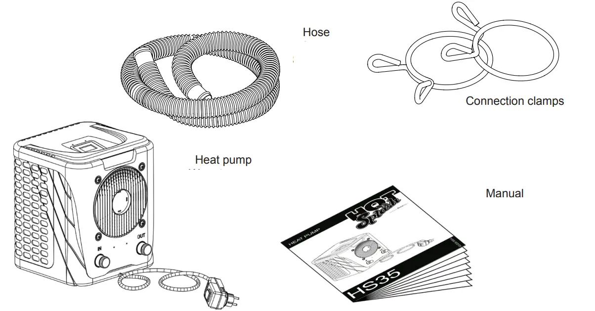 DURATECH HS35 Hot Splash Plug and Play Heat Pump - box