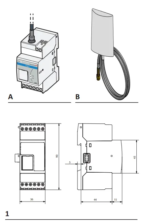 CARLO GAVAZZI UWPMM1UL2X UWPM Master Concentrator Gateway-