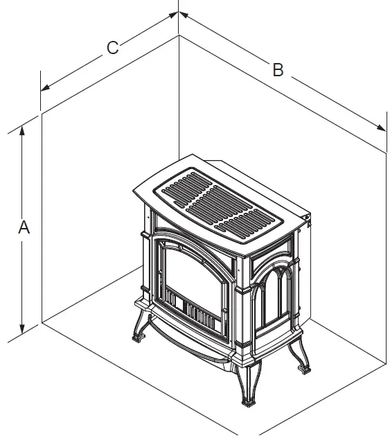 Ashley AGC500VF Vent Free Cast Iron Natural Gas Stove