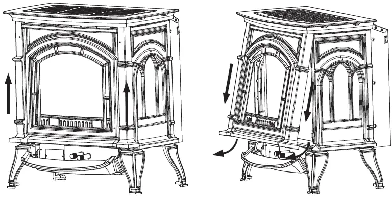 Ashley AGC500VF Vent Free Cast Iron Natural Gas Stove