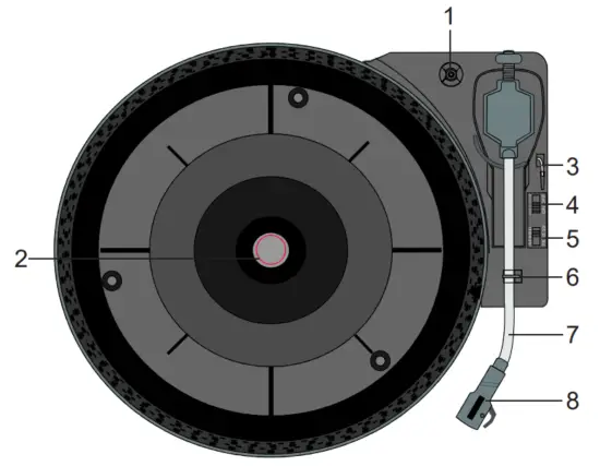 KARCHER JB 6608D Jukebox Radio - Phonograph
