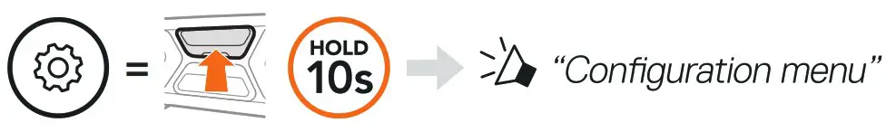 SSCHUBERTH 20013668 SC2 Communication System - CONFIGURATION MENU 1