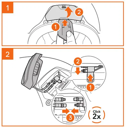 SSCHUBERTH 20013668 SC2 Communication System - INSTALLING THE SC2 REMOTE 2