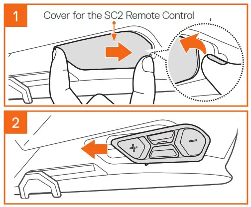 SSCHUBERTH 20013668 SC2 Communication System - INSTALLING THE SC2 REMOTE
