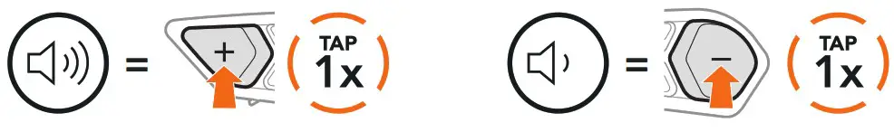 SSCHUBERTH 20013668 SC2 Communication System - Volume Up & Down