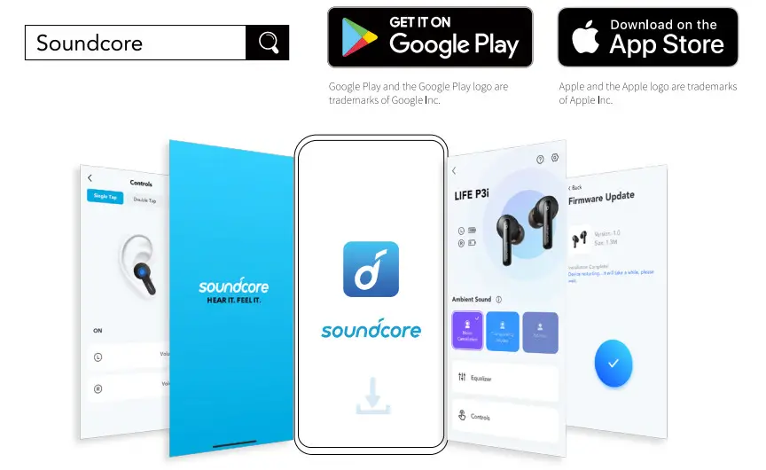 Soundcore Life P3i Hybrid Active Noise Cancelling Earbuds - Soundcore App