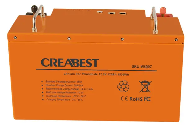 creabest VB007 120Ah&APP LiFePO4 Battery