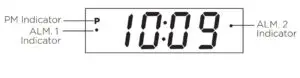 FIG 3 CLOCK DISPLAY