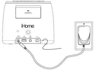 FIG 5 CONNECTING AC ADAPTOR