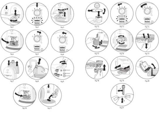 Tefal ESPREMIO Espresso Lever Coffee Machine - Fig 1