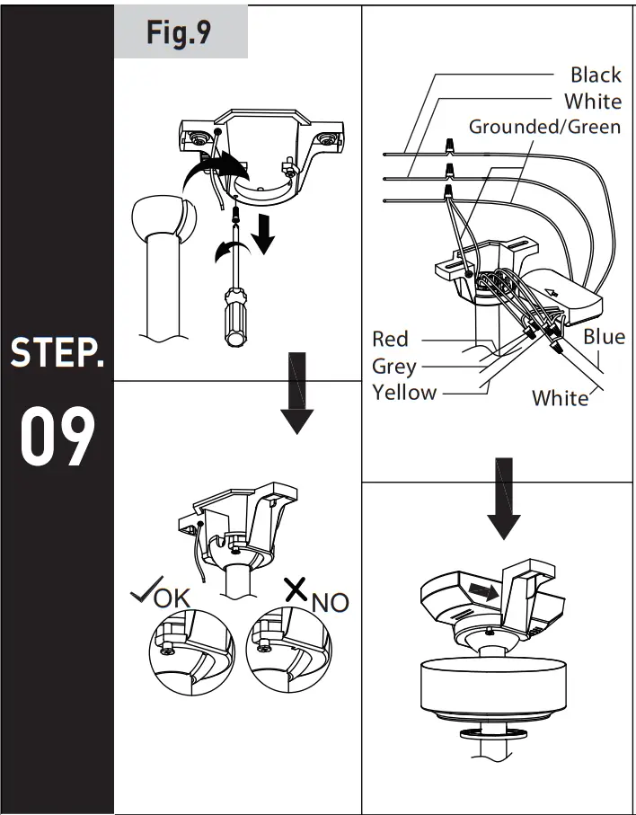aEROFANTURE AT52 01 03B Switch Ceiling Fan - fig 7