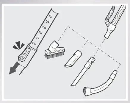 ECOVACS Rebotic Vacuum cleaner Instruction Manual - Attach interchangeable accessories