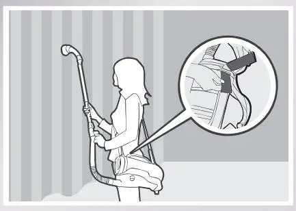 ECOVACS Rebotic Vacuum cleaner Instruction Manual - Attach the Shoulder Strap