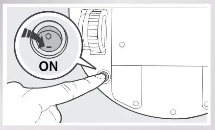 ECOVACS Rebotic Vacuum cleaner Instruction Manual - Power ON