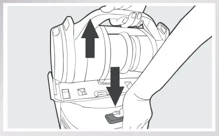 ECOVACS Rebotic Vacuum cleaner Instruction Manual - Press the Handheld Vacuum Cleaner Release button on the back