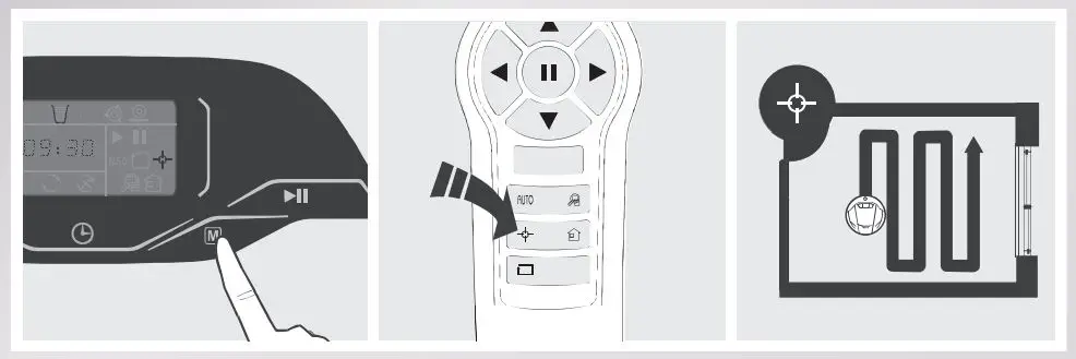 ECOVACS Rebotic Vacuum cleaner Instruction Manual - Spot Cleaning Mode