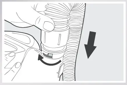 ECOVACS Rebotic Vacuum cleaner Instruction Manual - Twist the hook to release the power cord quickly