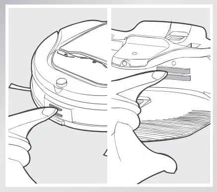 ECOVACS Rebotic Vacuum cleaner Instruction Manual - Wipe the Charging Contacts and Charging Dock