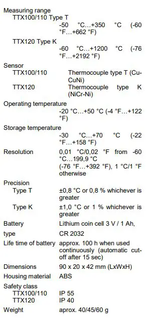 Ebro TTX 100 CORE Thermometer 6