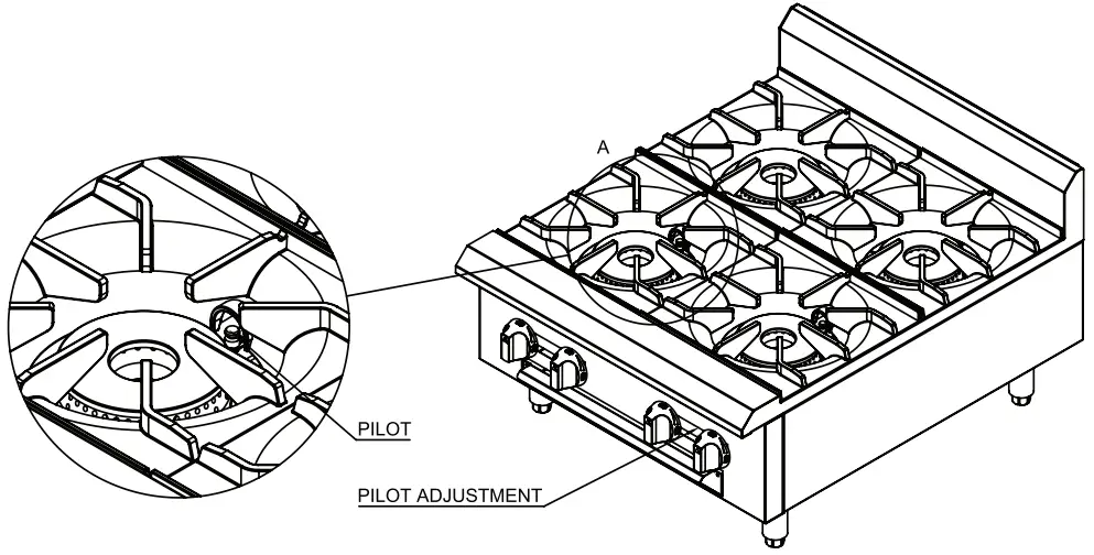 COUNTER TOP GAS HOT PLATE