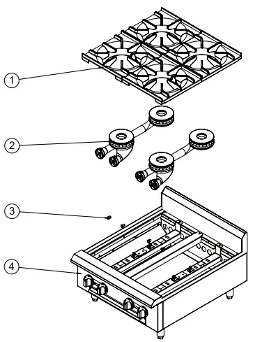 COUNTERTOP GAS HOT PLATE
